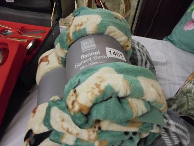 Three new fleece throws.