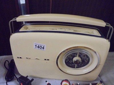 A vintage style Bush radio, pat tested 20/06/2025.