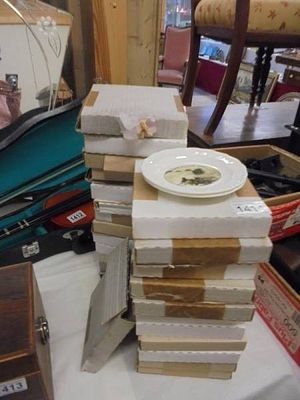 A quantity of boxed Anglia Pottery Billinghay pin dishes.