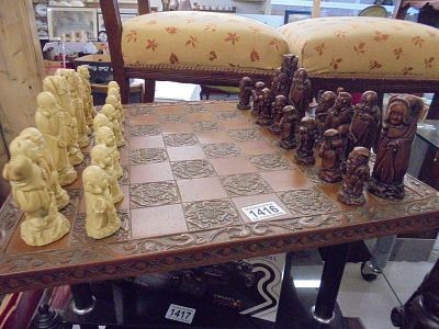 A Chinese Diety chess set.