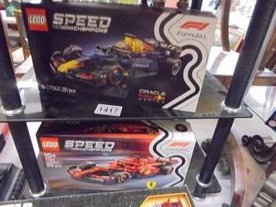 Two new Lego Speed Champions 77242 & 77243, Ferrari and Oracle.