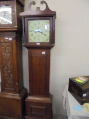An eight day oak cased Grandfather clock marked Urwin, Newark.
