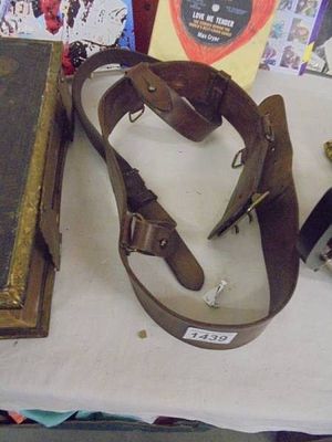 An old leather military belt.