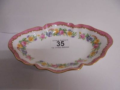 A Crown Staffordshire bone china pin dish.