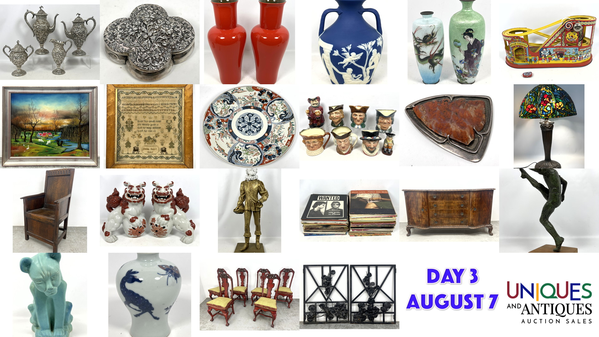 Uniques And Antiques Auction Sales | 3 Day Modern and Decorative Auction