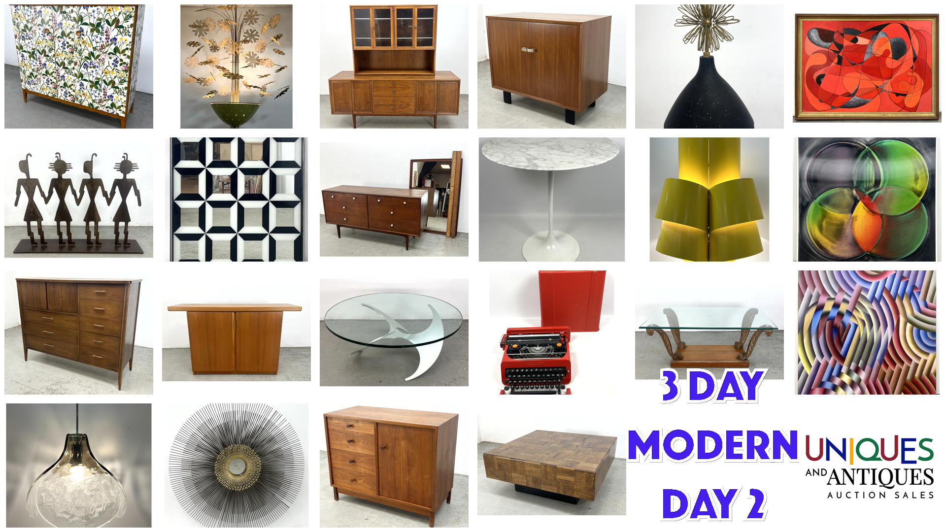 Uniques And Antiques Auction Sales | 3 Day Modern and Decorative Auction - DAY 2