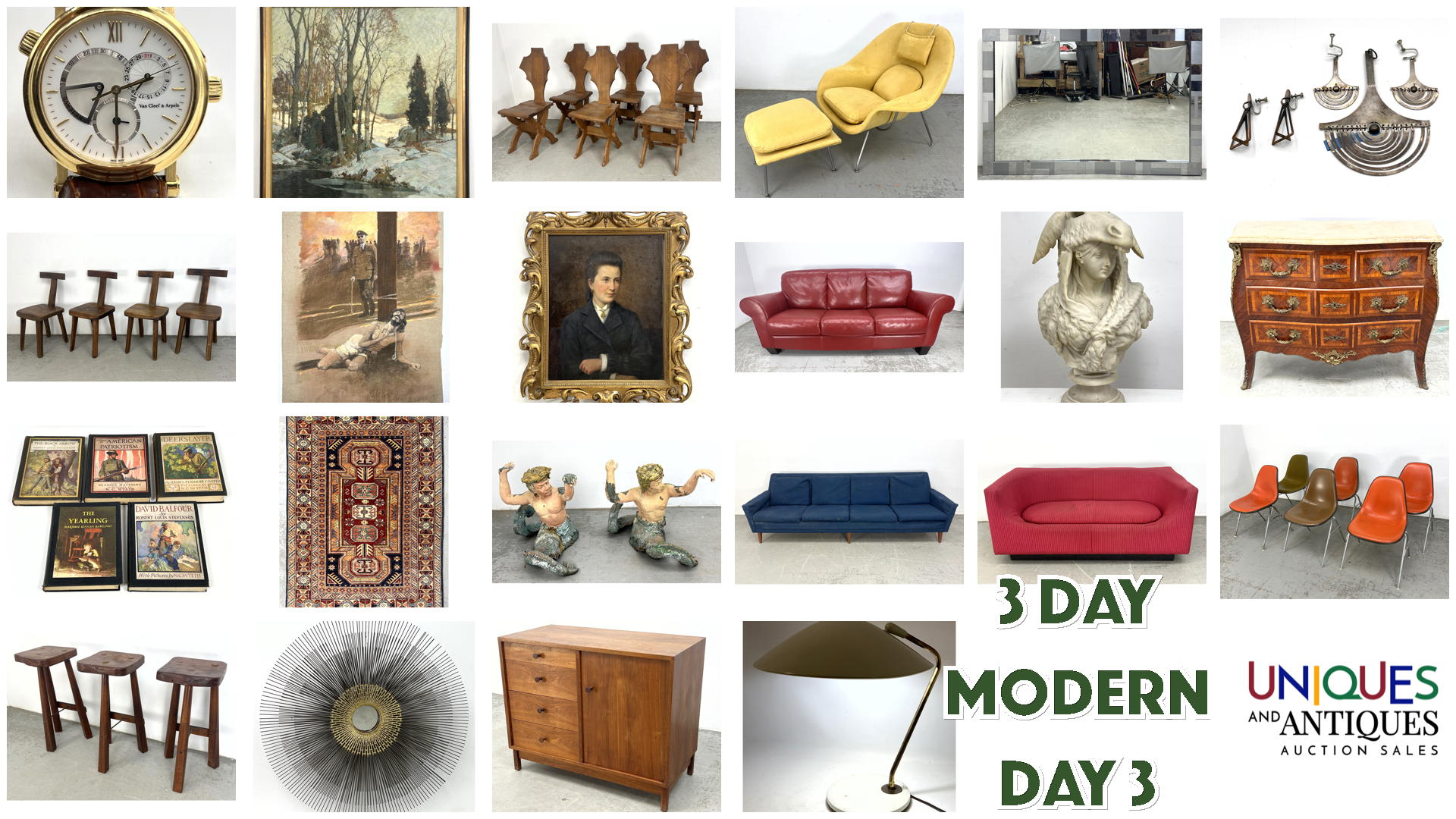 Uniques And Antiques Auction Sales | 3 Day Modern and Decorative Auction - DAY 3