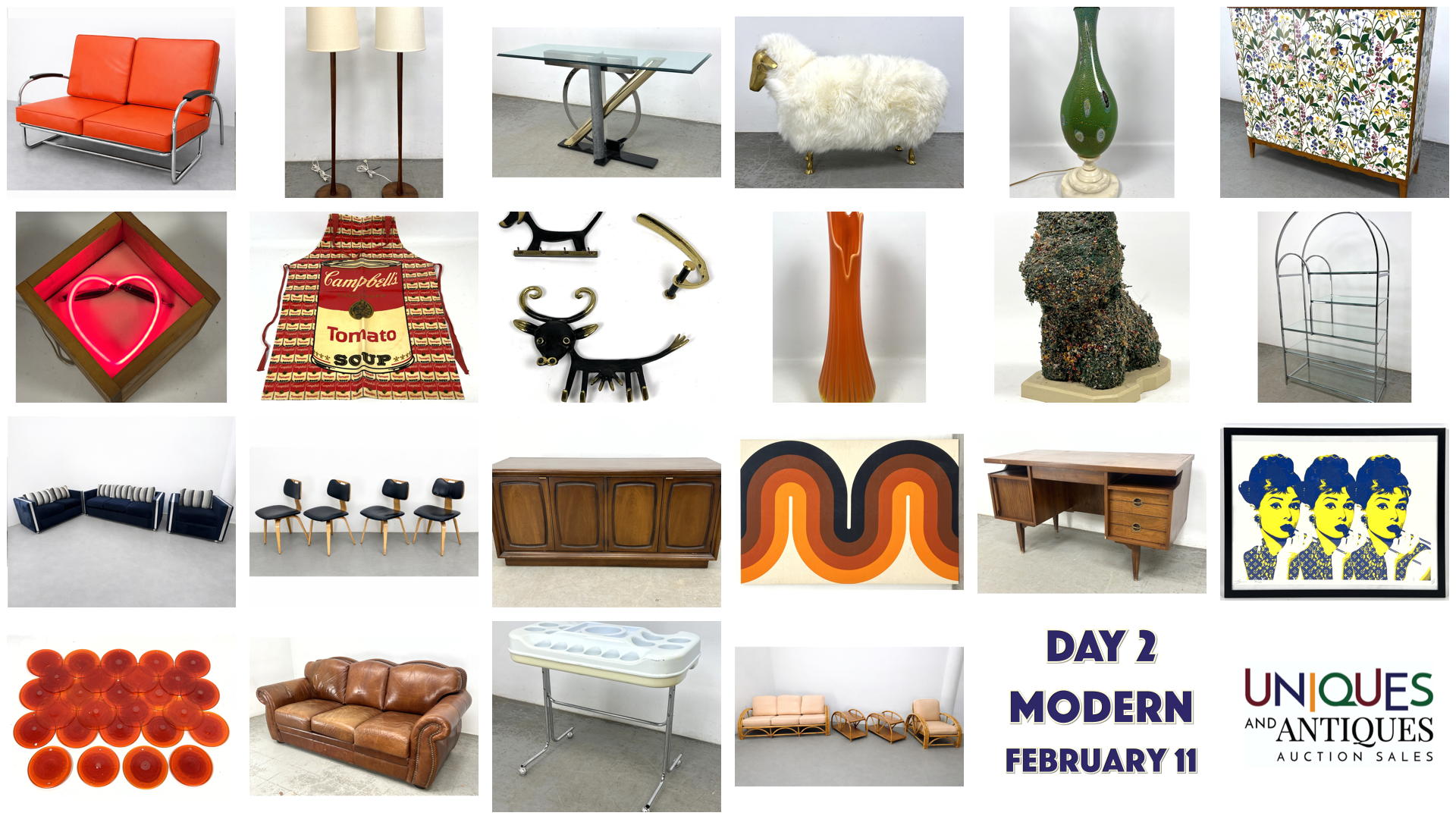 Uniques And Antiques Auction Sales | Modern Design Auction - Day Two