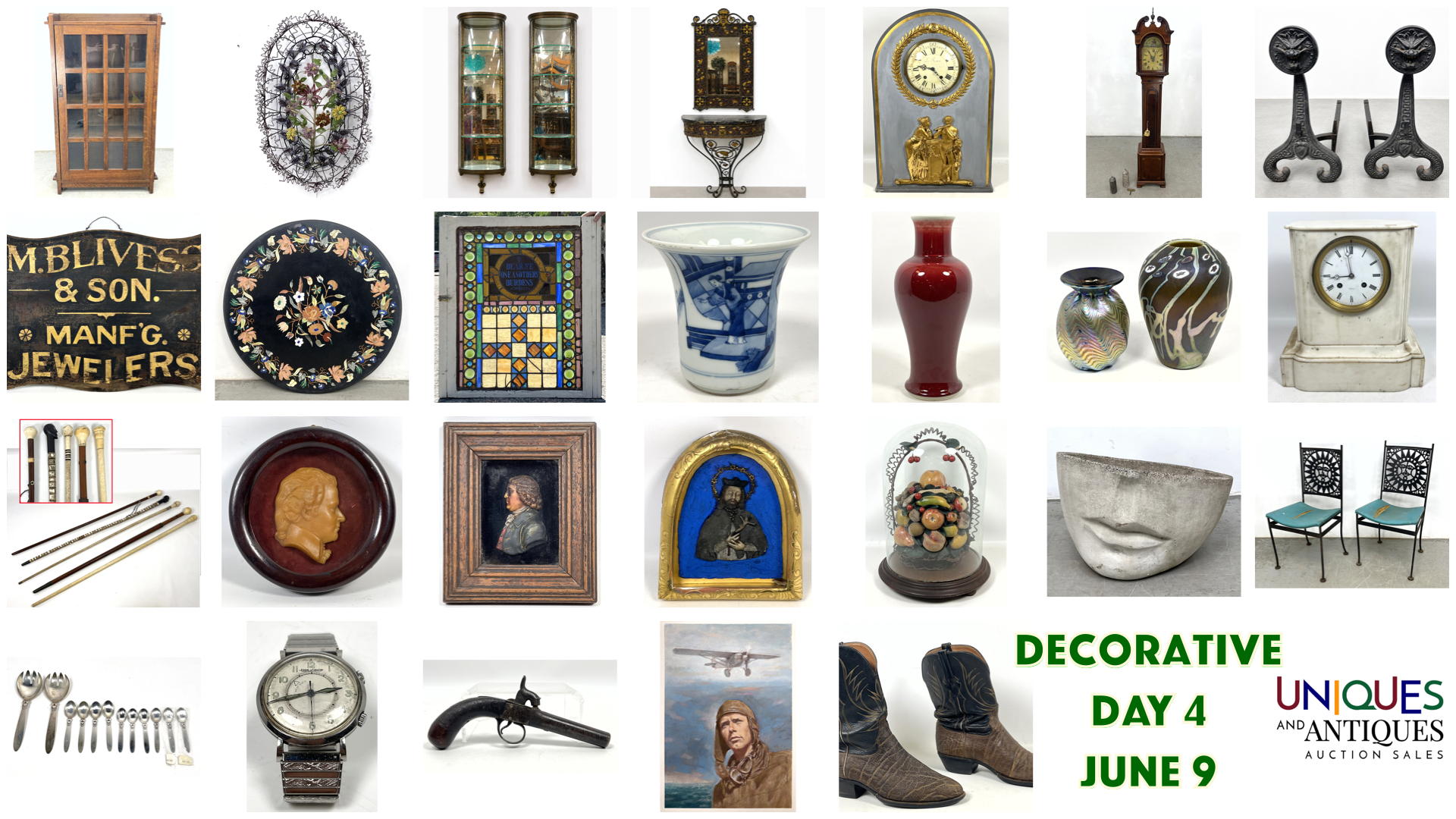 Uniques And Antiques Auction Sales | 4 Day Modern and Decorative Auction