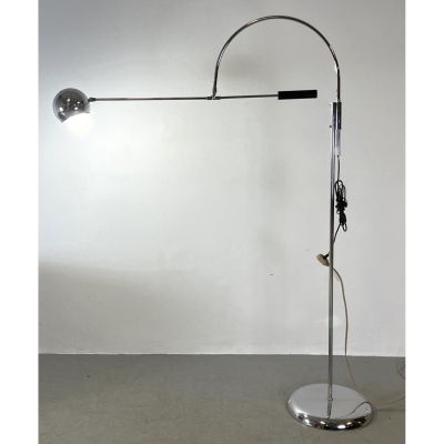 Robert Sonneman for Kovacs Orbit floor lamp. Adjustable arm. Robert Sonneman for Kovacs Orbit 