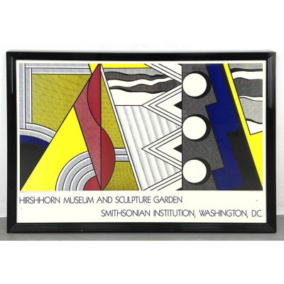 ROY LICHTENSTEIN for HIRSHHORN MUSEUM Poster. 1987 Smithsonian Instit. ROY LICHTENSTEIN for 