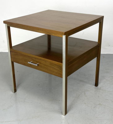 Paul McCobb for Calvin Furniture nightstand Dimensions: H: 24 inches: W: 21 inches: D: 21 