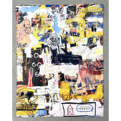 Contemporary 5'10 x 4' Jean-Michel Basquiat Carpet Wall Hanging. Contemporary 5'10 x 4' 