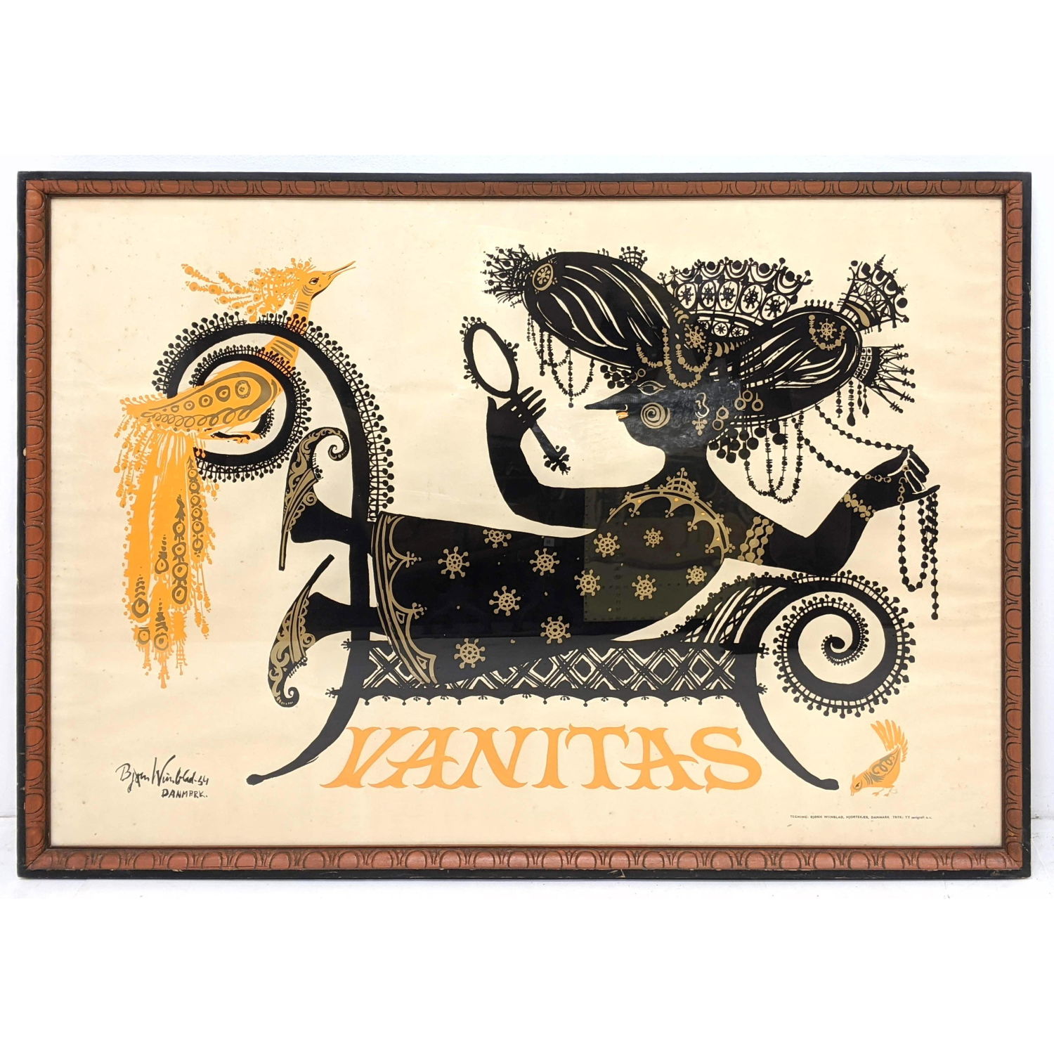 Lot 1254 - BJORN WIINBLAD Screen Print Poster. 