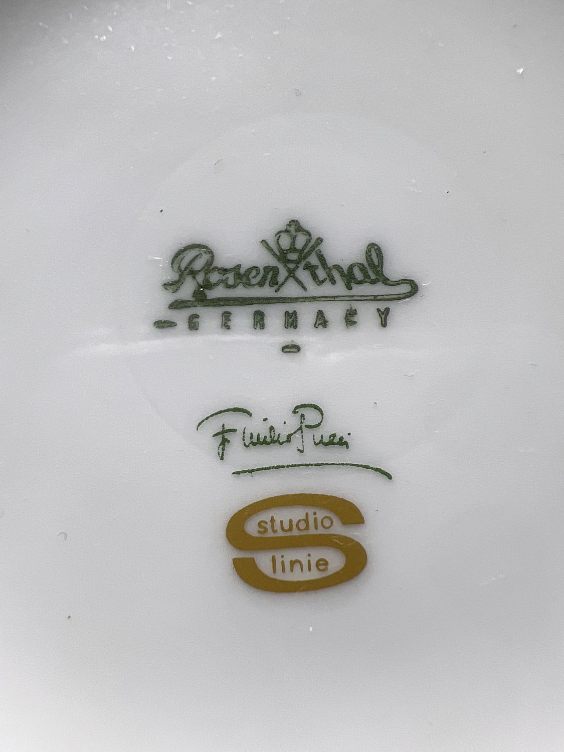 Lot 1740 - Emilio Pucci Porcelain Vase. Rosenthal Germany