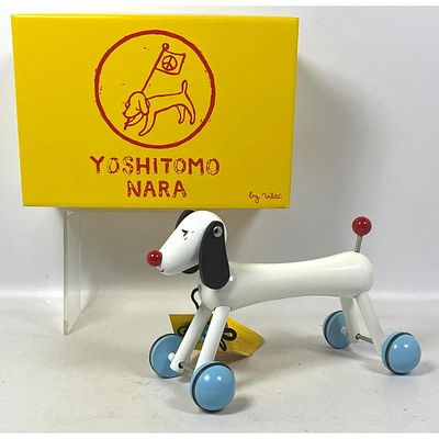 Lot 863 - Yoshitomo Nara wood Pull Toy in Box. Made Vilac France