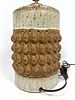 Hal Laskey for Los Artesanos Puerto Rico Stoneware Pottery Lamp. Glazed cylindrical form with Image - 7