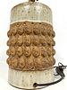 Hal Laskey for Los Artesanos Puerto Rico Stoneware Pottery Lamp. Glazed cylindrical form with Image - 8