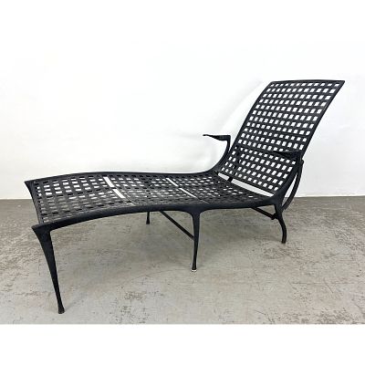 BROWN JORDAN by DAN JOHNSON "Sol Y Luna" Gazelle Chaise Lounges. Aluminum Frames with Arms and
