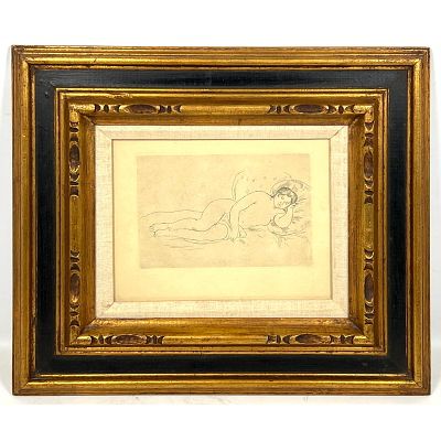 Pierre-Auguste Renoir Etching Print. Unmarked. Pierre-Auguste Renoir Etching Print. Unmarked.