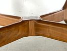 Harvey Probber style Inlaid Marble Terrazzo Coffee Table. 4 Modernist Walnut Legs with "X" Image - 5