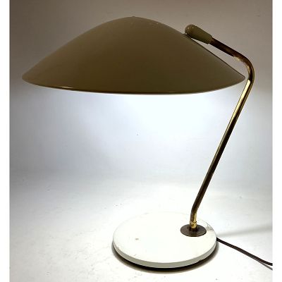 Gerald Thurston for Lightolier Flying Saucer table lamp Dimensions: Height: 16 inches, Width: 