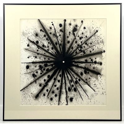 Arthur P. Williams Acrylic on Paper Painting. Point Blank. Dimensions: Frame Height: 26 inches 