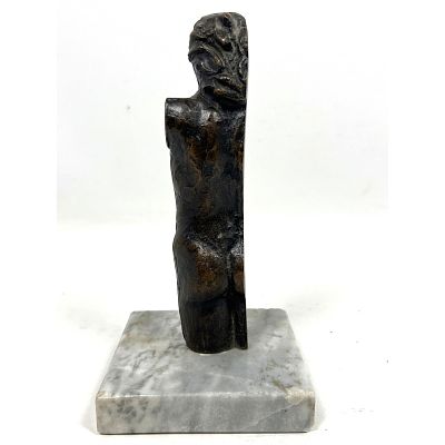Victor Salmones bronze sculpture on Marble. Signed V Salmones Dimensions: Height: 8 inches 