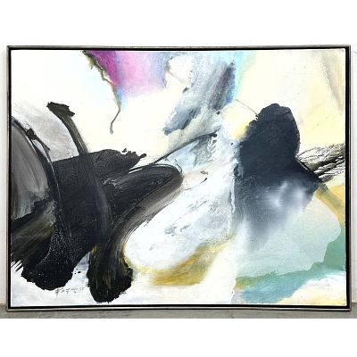 After CHE CHUANG abstract painting on canvas. After CHE CHUANG abstract, expressionist 