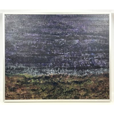 William b Heffner Acrylic Painting on Canvas. Abstract modern. Dimensions: Height: 30.5 inches 