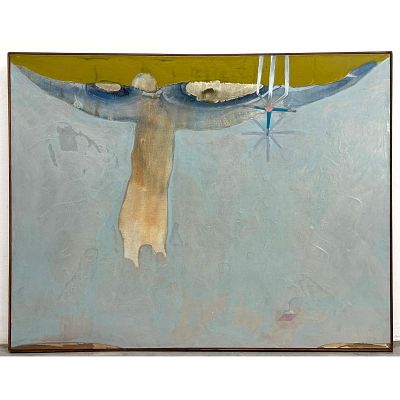 Vaughan Stubbs 1979 Painting on Canvas. Inscribed on back. Dimensions: Height: 37 inches 