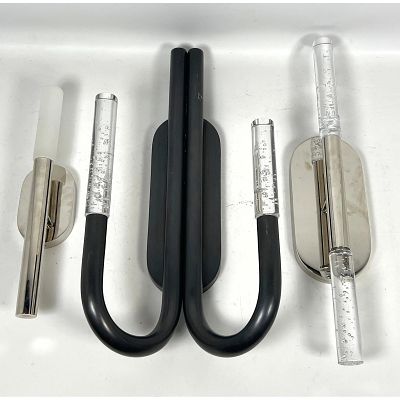 3pcs Contemporary Modern wall Sconces. Visual Comfort, Kelly Wearstler Dimensions: Height: 20 