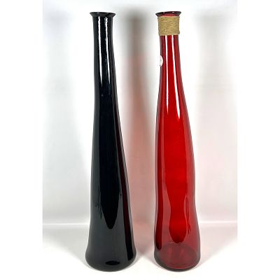 Vidrios San Miguel in Spain art glass floor vases. 100 percent recycled hand-blown glass 
