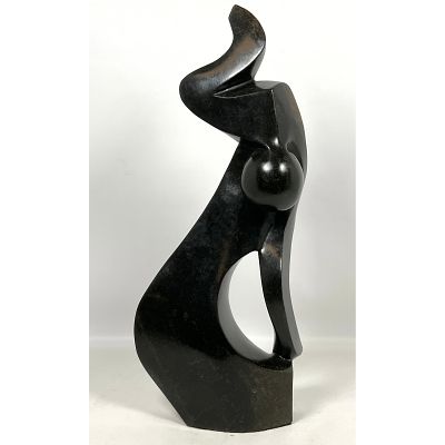 William Wilberforce Stone Modernist Abstract Sculpture. Dimensions: Height: 24 inches, Width: 