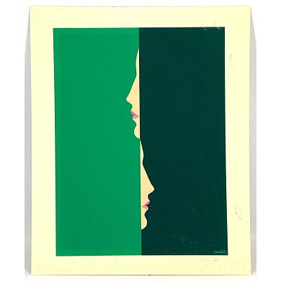 Amleto dalla Costa serigraph Print. Dimensions: Height: 24 inches, Width: 19 inches. --- 