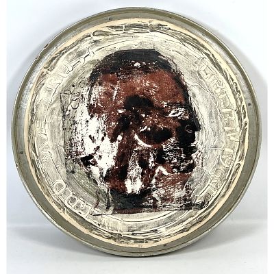 Carol Suchinsky 1964 Mixed Media Modernist Art. Don't give me any of that nickel and dime 