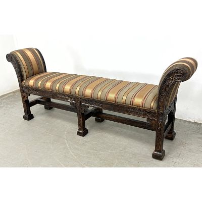 BAU Los Alimitos California Long Window Bench. Painted finish. Dimensions: Height: 31 inches 