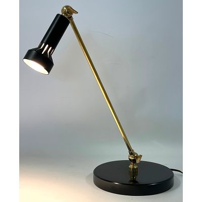 Vintage Italian Arredoluce Desk Lamp/Piano Lamp Italy. Unmarked. Dimensions: Height: 17 inches 