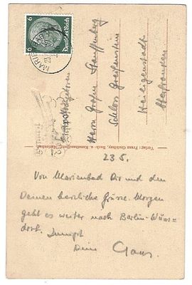 Claus von Stauffenberg Signed Postcard Letter to Uncle. Claus von Stauffenberg - Officer and 