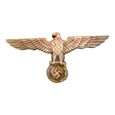 German WWII Kriegsmarine Tropical Pith Helmet Eagle