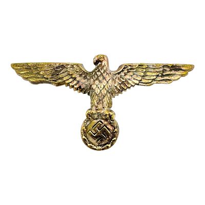 German WWII Kriegsmarine Tropical Pith Helmet Eagle