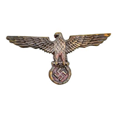 German WWII Kriegsmarine Tropical Pith Helmet Eagle
