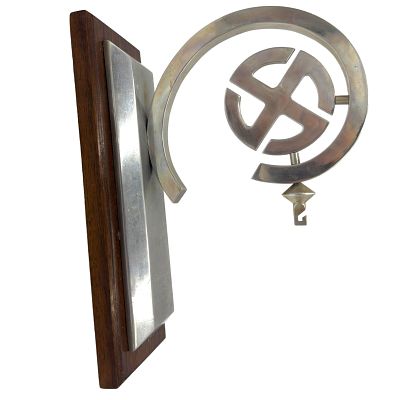 NSDAP Decorative Swastika Wall Hanger for Flag with Inscription. This was an award presented in 