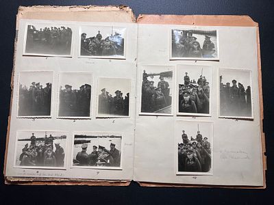 Original WWII German General Gause Photo Album – Rommel Inspection Denmark 1943. Photo album 