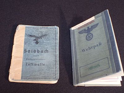 WWII Luftwaffe Stuka Pilot Oblt Wanner Soldbuch & Wehrpass Set. We lately got in a set of nice 