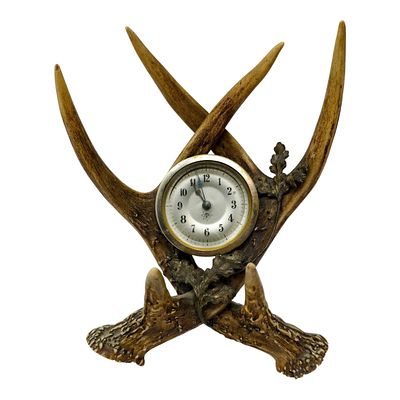 Deer Antler Clock from the Hunting Lodge of Hermann Goering which was known as the Elisabeth 