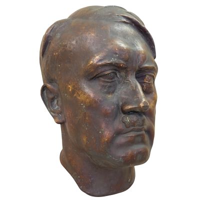 Adolf Hitler Bronze Bust by Ferdinand Liebermann 2x Lifesize. Bust stands roughly 16.5 inches 