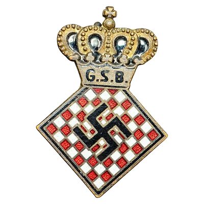 Nazi Grossdeutscher Schachbund Chess Membership Badge, a beyond rare piece . 
The Greater 