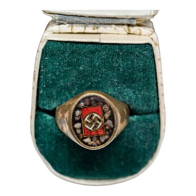 NSDAP Ring in Jeweler Case. One of a kind piece.