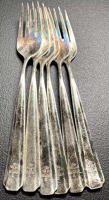 Original WWII German Army Forks PANZER REGIMENT 3 Tiger Unit in Normandy US GI Bring Back. Really 